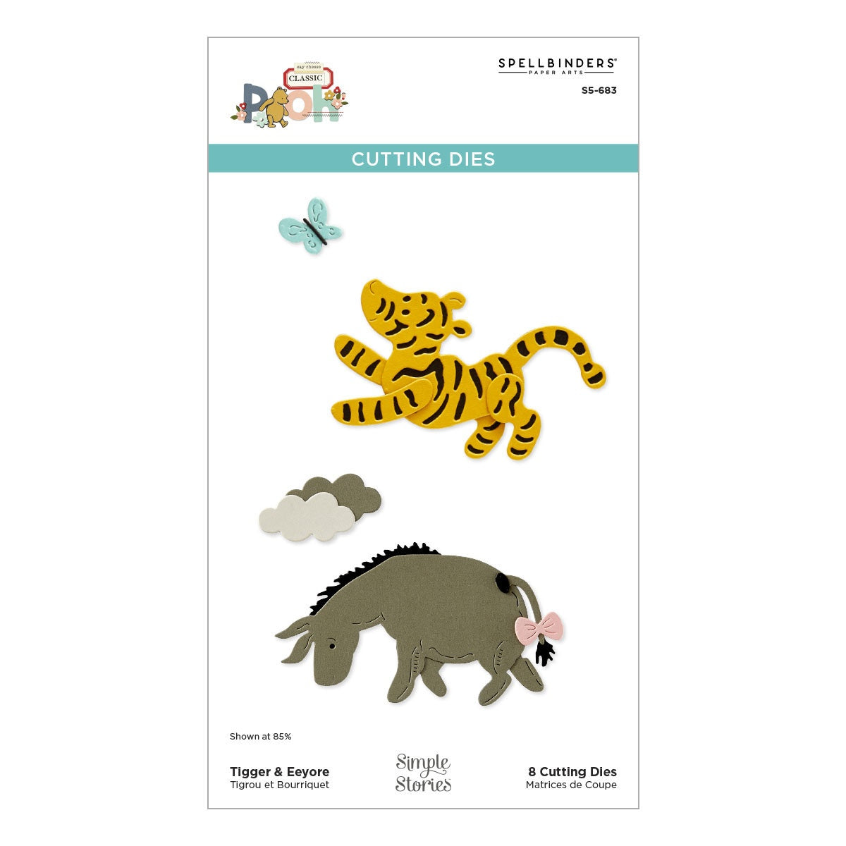 Spellbinders - Say Cheese Classic Pooh Collection -Tigger & Eeyore Die Set