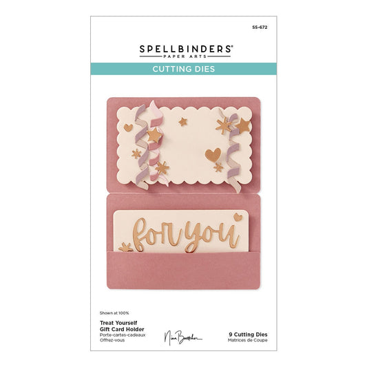 Spellbinders - Bougie Birthday - Treat Yourself Gift Card Holder Die Set