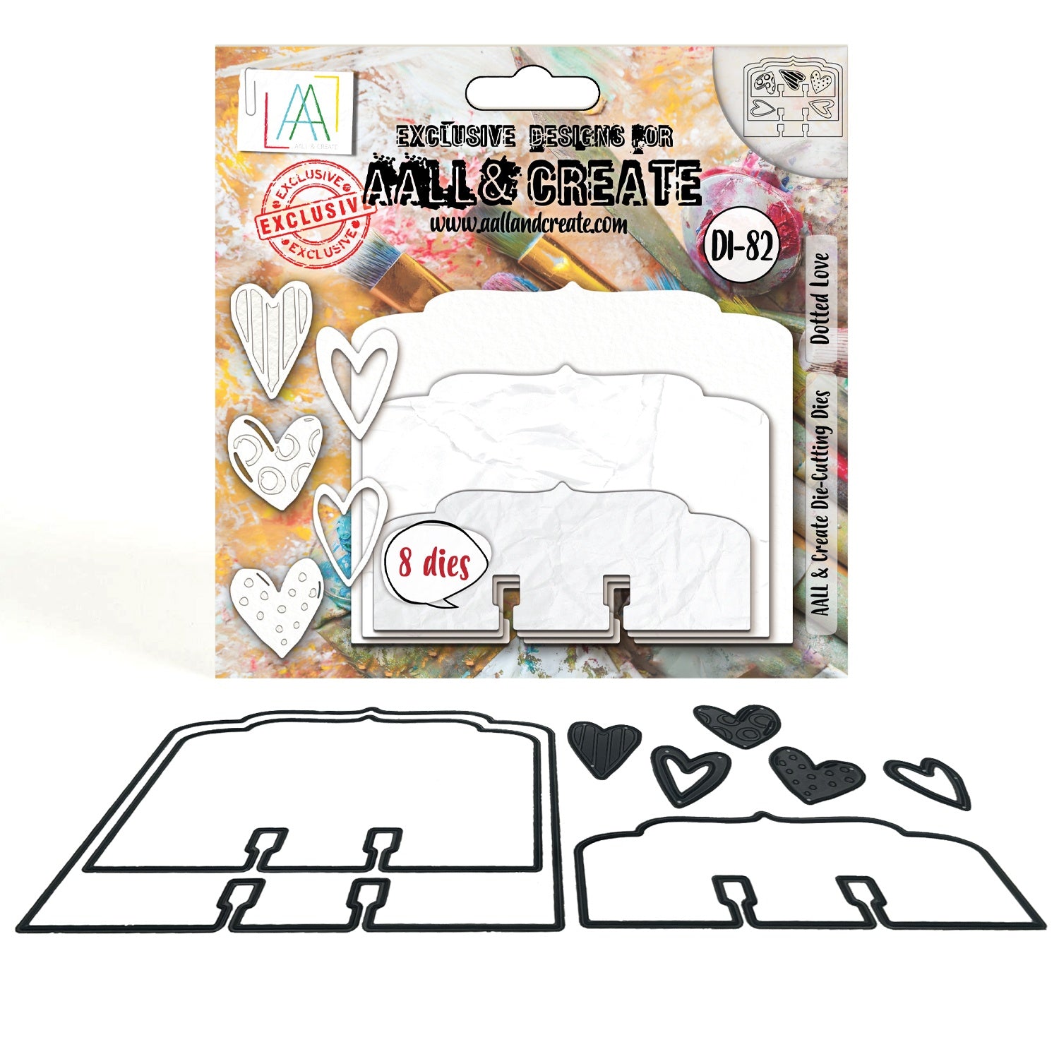 AALL And Create - Dotted Love Die Set