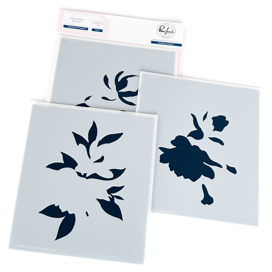 Pinkfresh - Magnificent Magnolia - Stencil Set