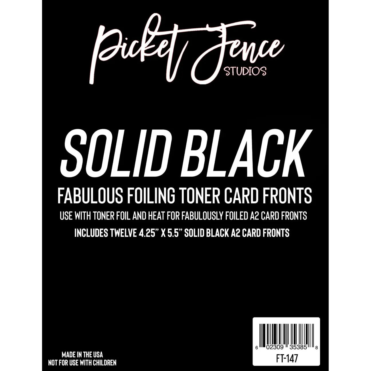 Picket Fence - Fabulous Foiling Toner Card Fronts