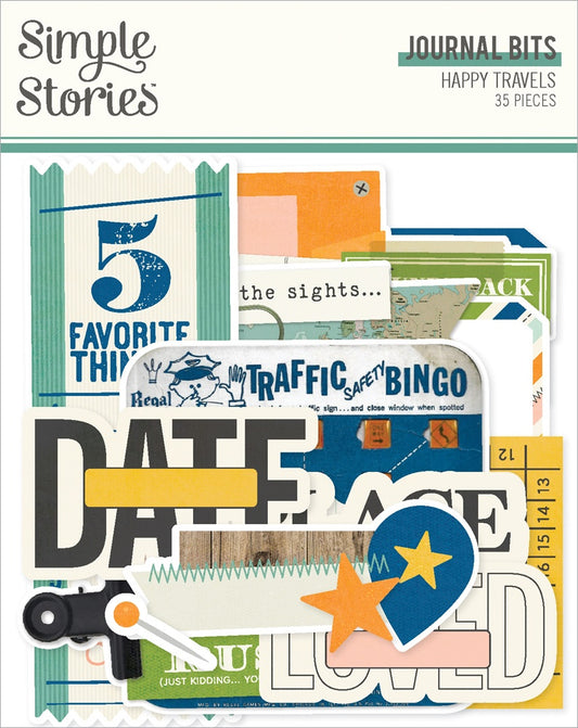 Simple Stories - Happy Travels - Journal Bits