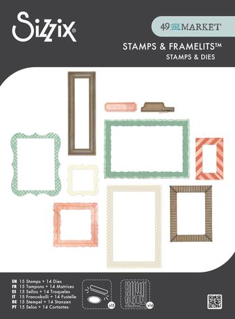 Sizzix - Build-A-Frame Stamp & Die Bundle by 49 and Market
