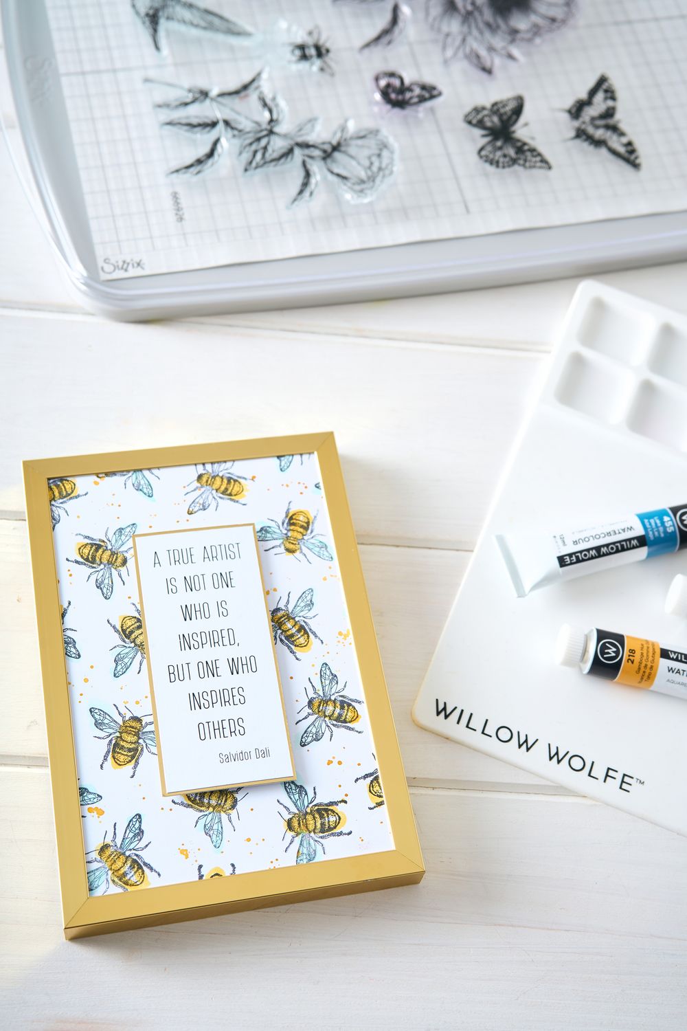 Sizzix - Flowers and Creatures Stamp Set by Willow Wolfe