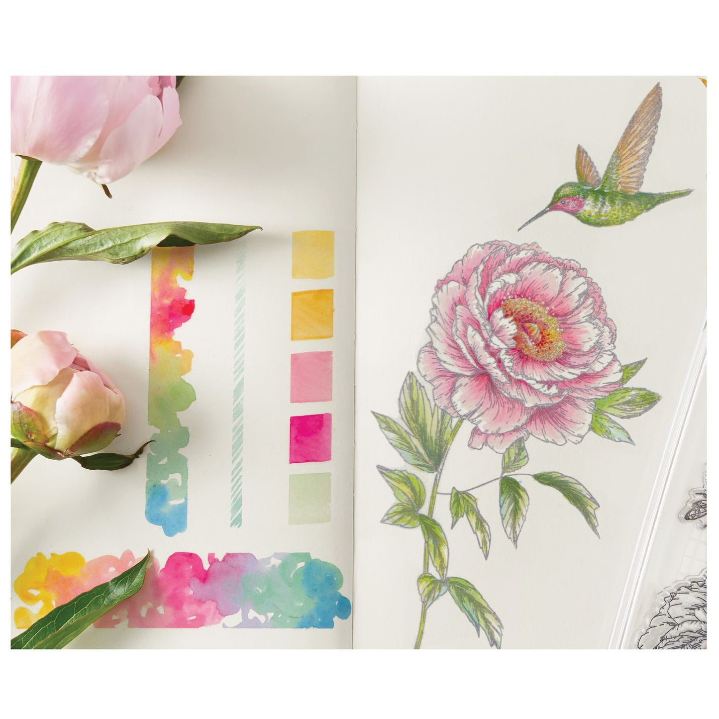 Sizzix - Flowers and Creatures Stamp Set by Willow Wolfe