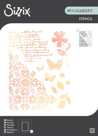 Sizzix - Petal Play Stencil Set by 49 and Market
