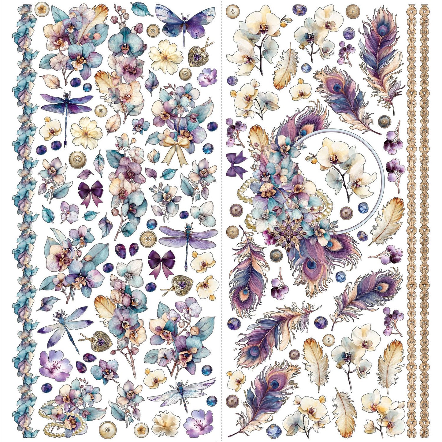 49 and Market - Plume & Petal - Element Laser Cut Set