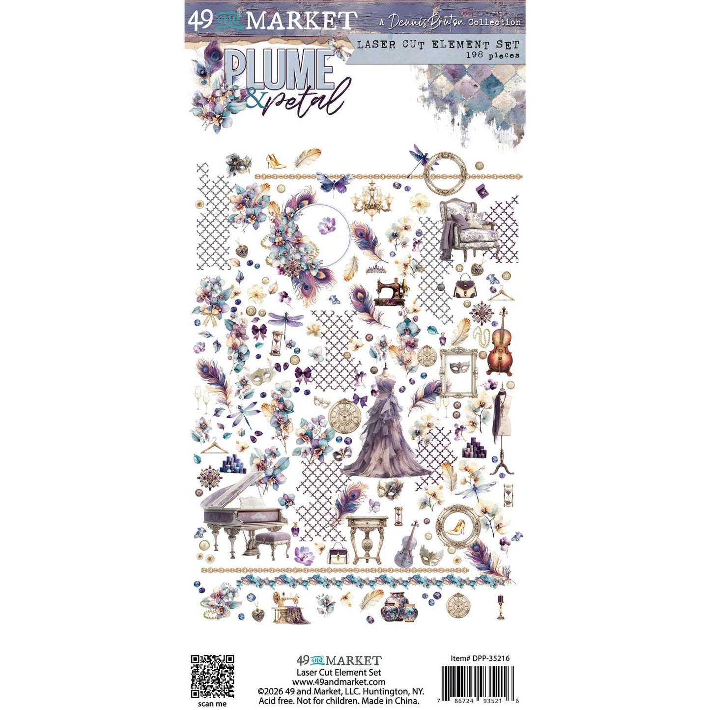 49 and Market - Plume & Petal - Element Laser Cut Set