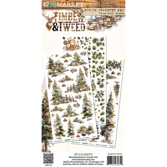 49 and Market - Timber & Tweed - Blendable Rub-on Transfer Set