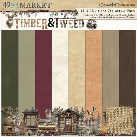49 and Market - Timber & Tweed - Solids Collection Pack