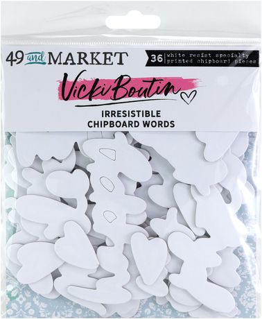 49 and Market - Irresistible Chipboard - Words by Vicki Boutin