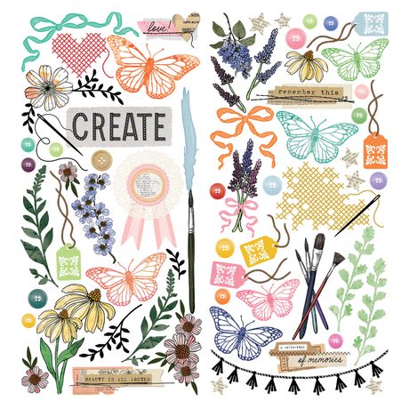49 and Market - Artful Moments - Laser Cut Elements by Vicki Boutin