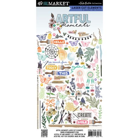49 and Market - Artful Moments - Laser Cut Elements by Vicki Boutin