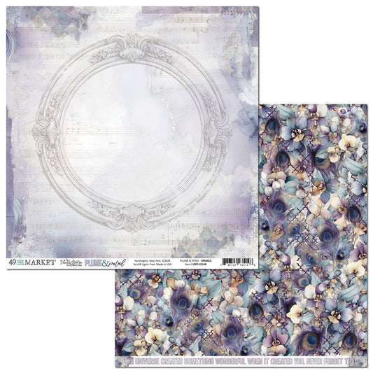49 and Market - Plume & Petal - Cardstock: Sparkle