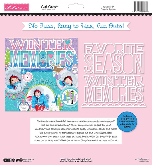 Bella Blvd - Snowflake Season - Favorite Season Cut-Outs