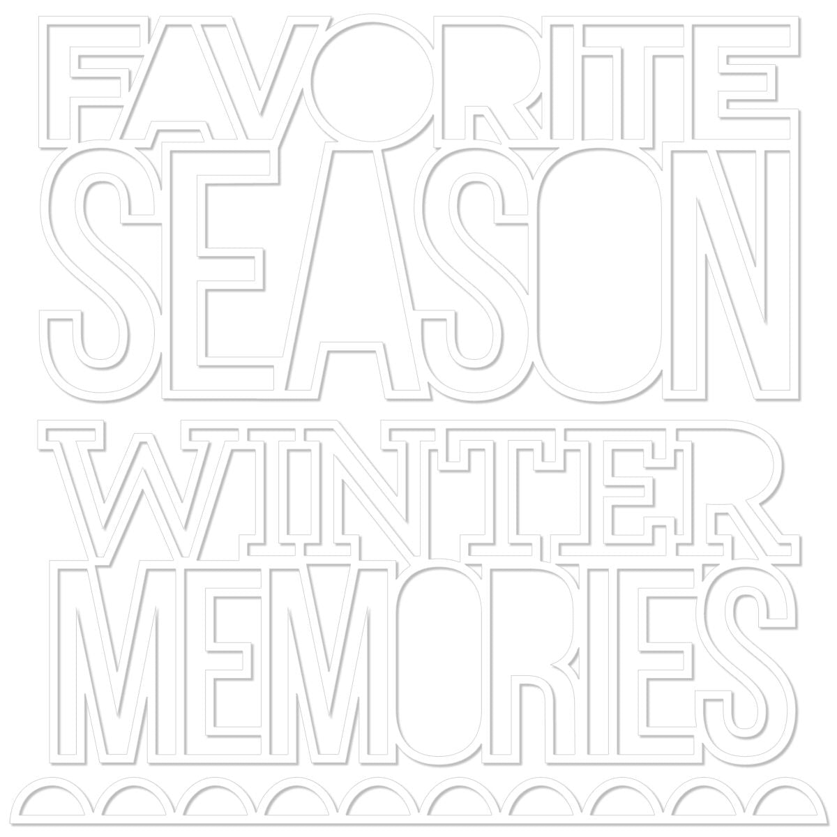 Bella Blvd - Snowflake Season - Favorite Season Cut-Outs