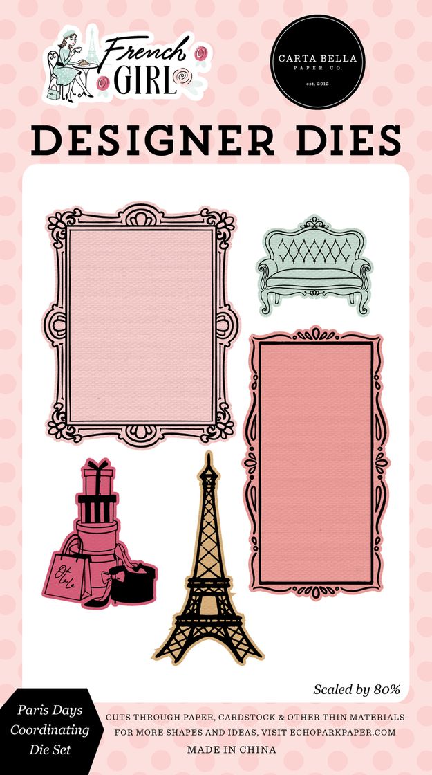 Carta Bella - French Girl - Paris Days Stamp & Die Bundle