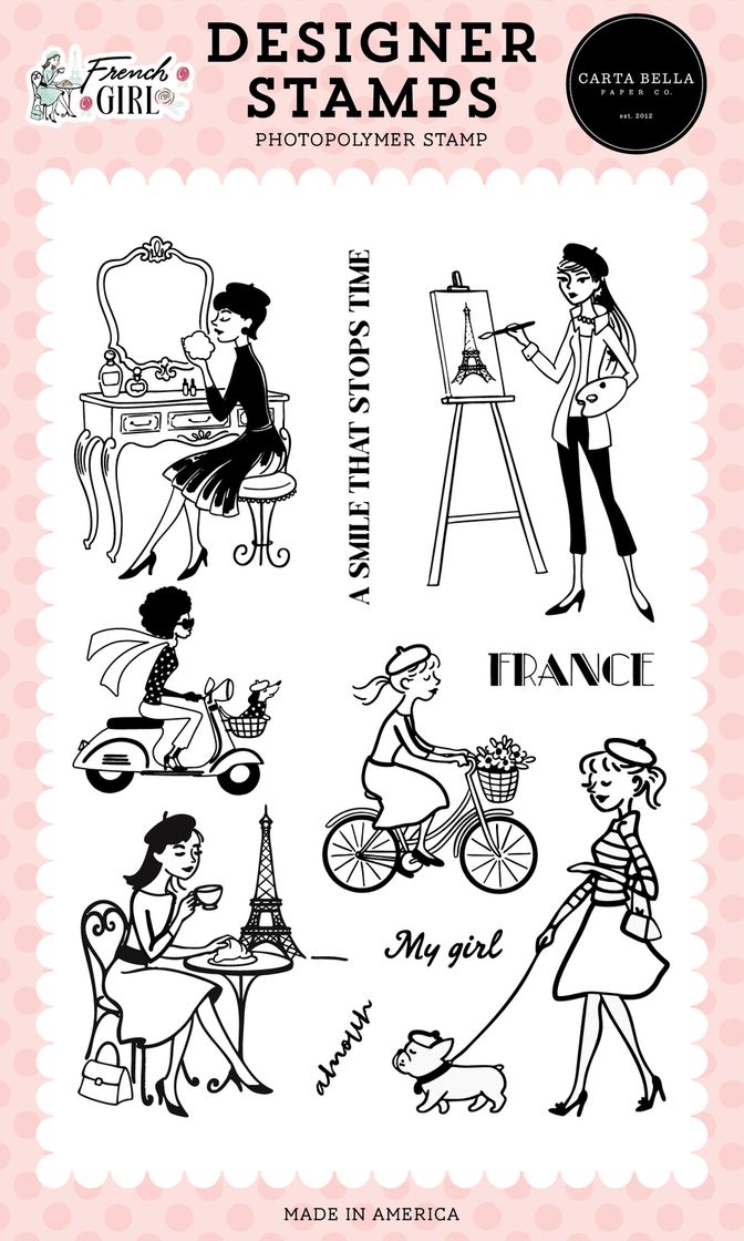 Carta Bella - French Girl - My French Girl Stamp & Die Bundle