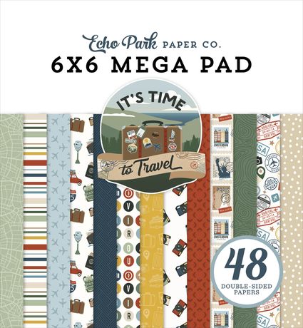 Echo Park - It's Time to Travel - 6x6 Mega Paper Pad