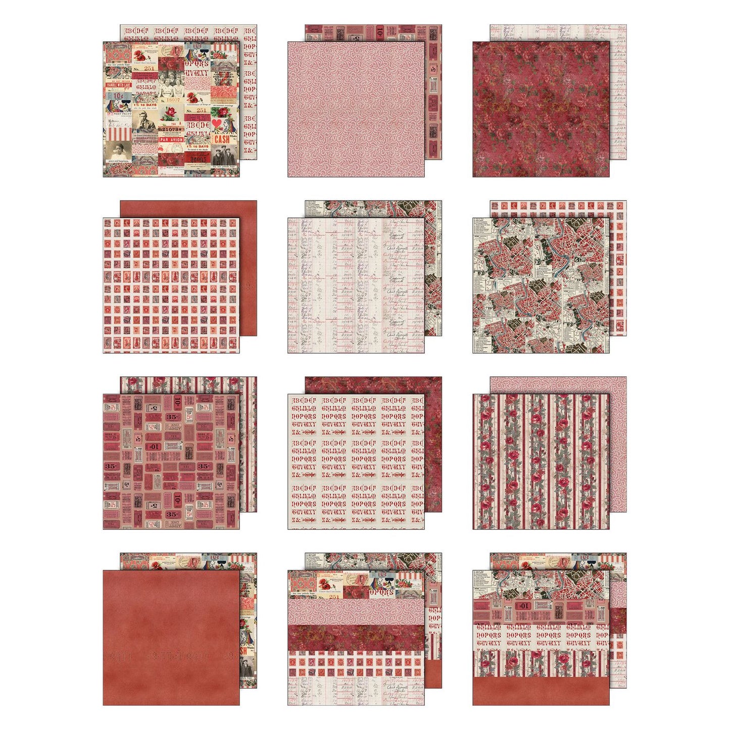 Idea-ology - Palette Collection: Red - 8x8 Paper Pad