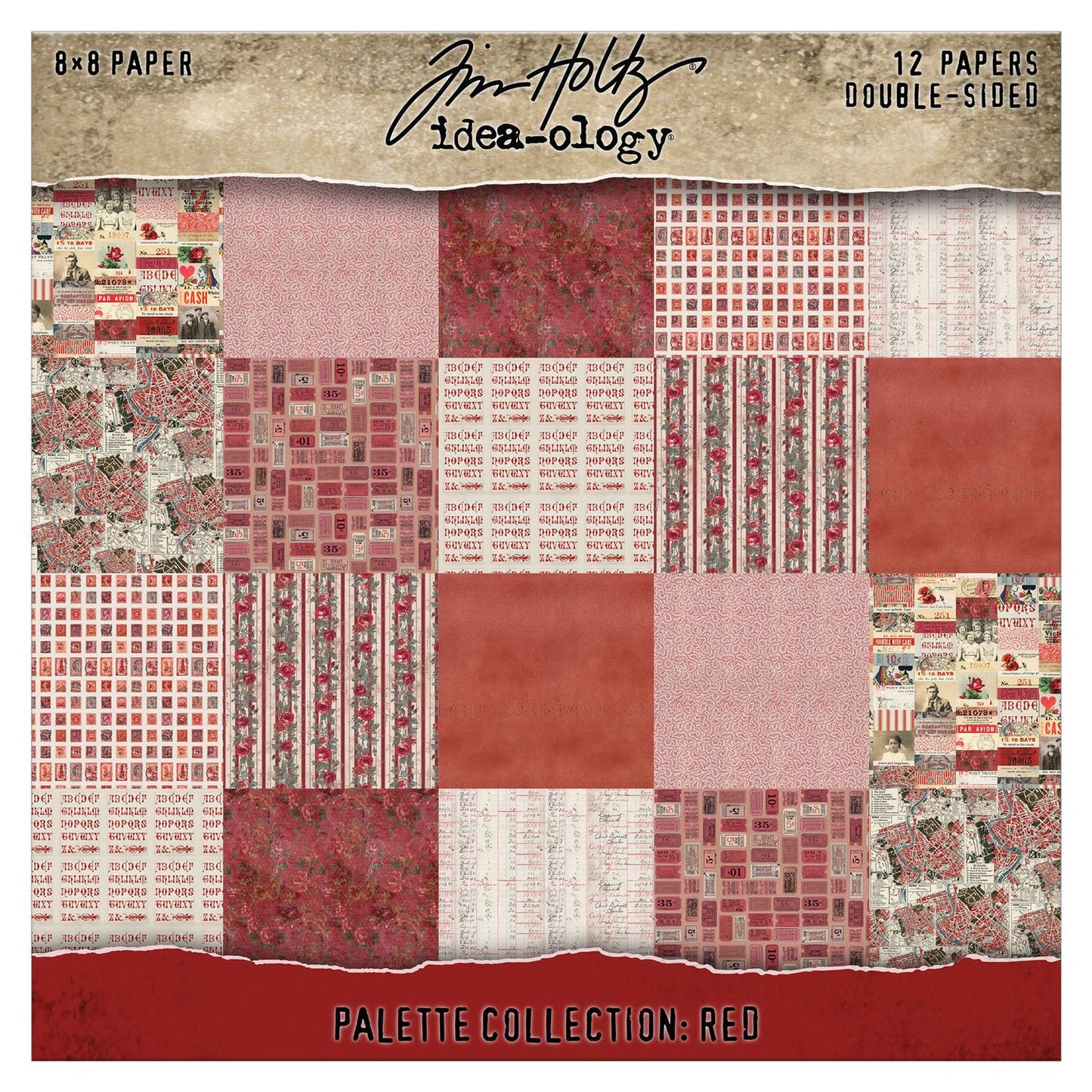 Idea-ology - Palette Collection: Red - 8x8 Paper Pad