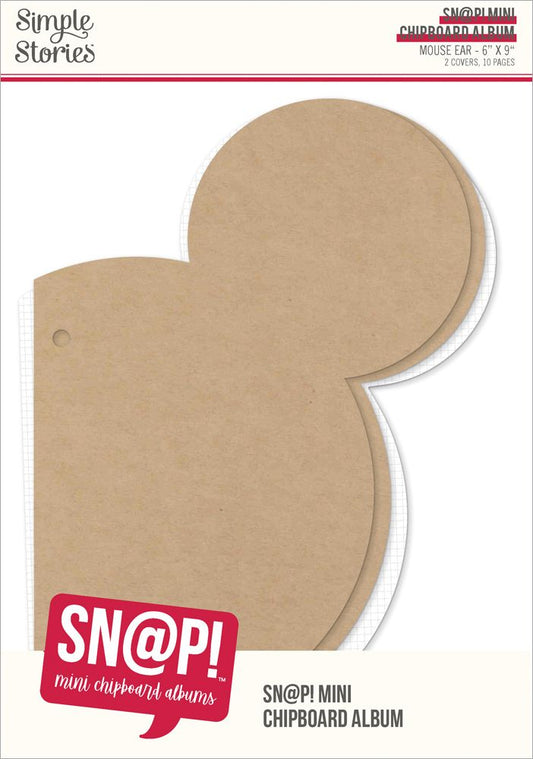 Simple Stories - Snap Mini Chipboard Album - Mouse Ear