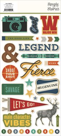 Simple Stories - Rustic Legend - Foam Stickers