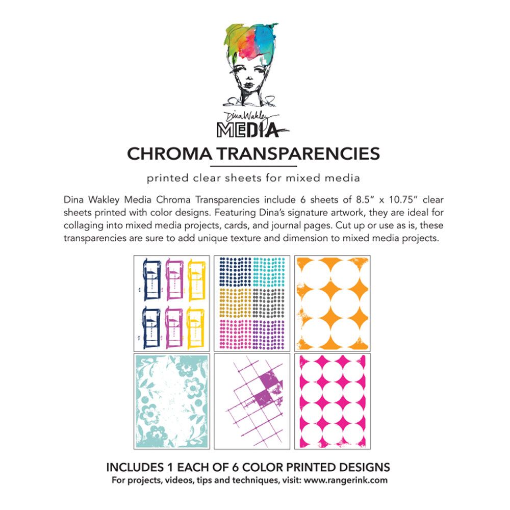 Dina Wakely - Media Chroma Transparencies - Grunge Specimens