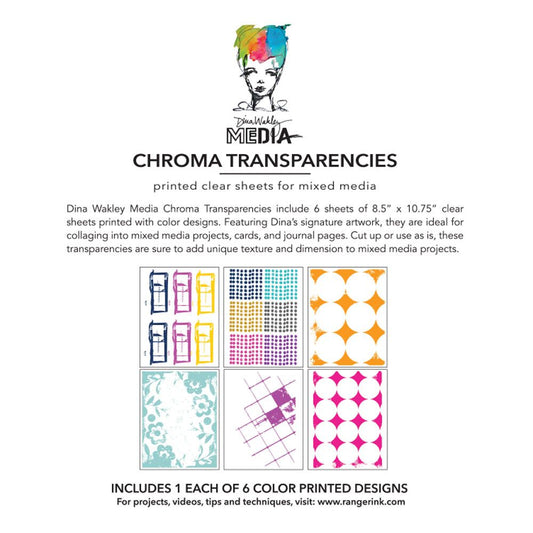 Dina Wakely - Media Chroma Transparencies - Grunge Specimens