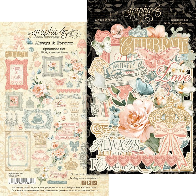 Graphic 45 - Always & Forever - Ephemera