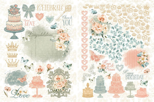 Graphic 45 - Always & Forever - Rub-Ons