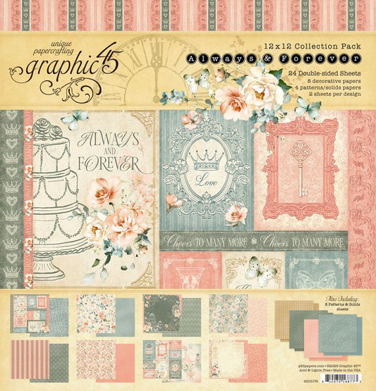 Graphic 45 - Always & Forever - 12x12 Collection Pack
