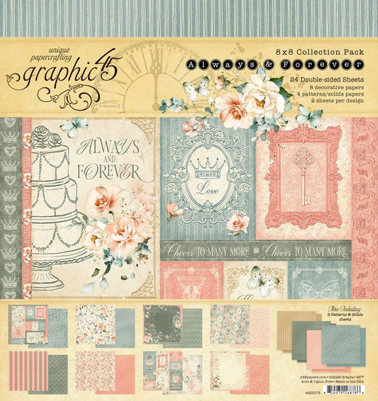 Graphic 45 - Always & Forever - 8x8 Collection Pack