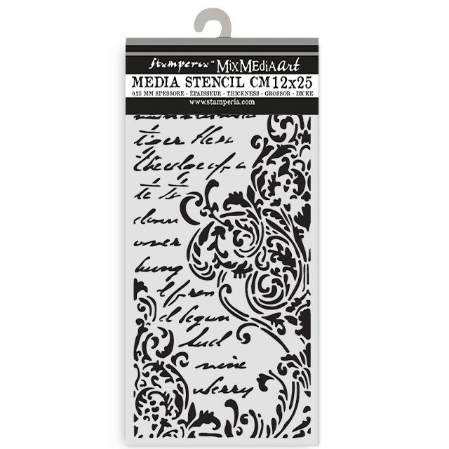 Stamperia - Secret Diary - Frieze With Lettering Stencil