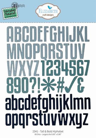 Elizabeth Craft - Tall & Bold Alphabet Die Set