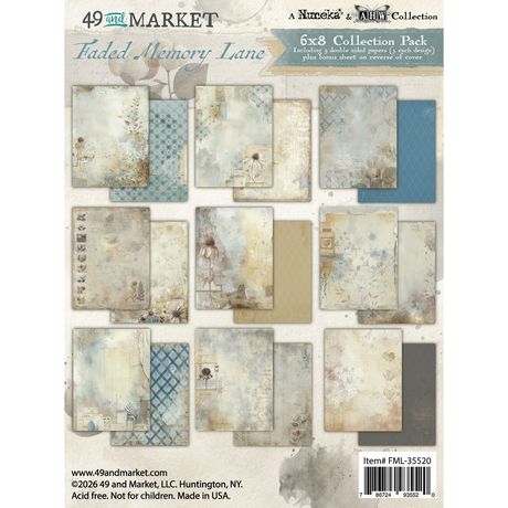 49 and Market - Faded Memory Lane - 6x8 Collection Pack