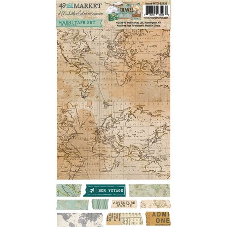 49 and Market - Travel Diaries - Washi Tape Sheets