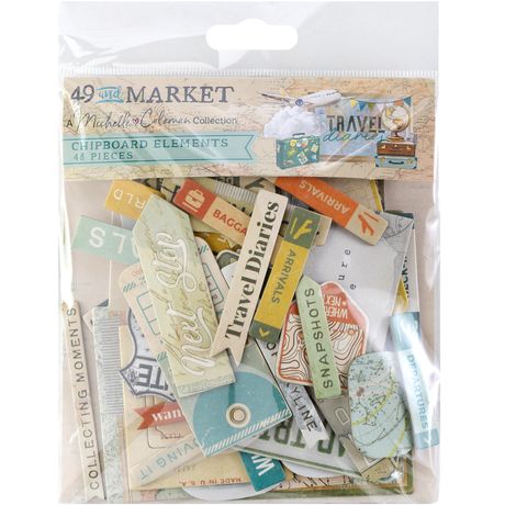 49 and Market - Travel Diaries - Chipboard Set