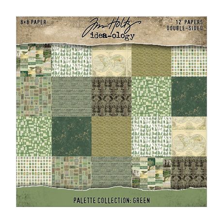 Idea-ology - Palette Collection: Green - 8x8 Paper Pad