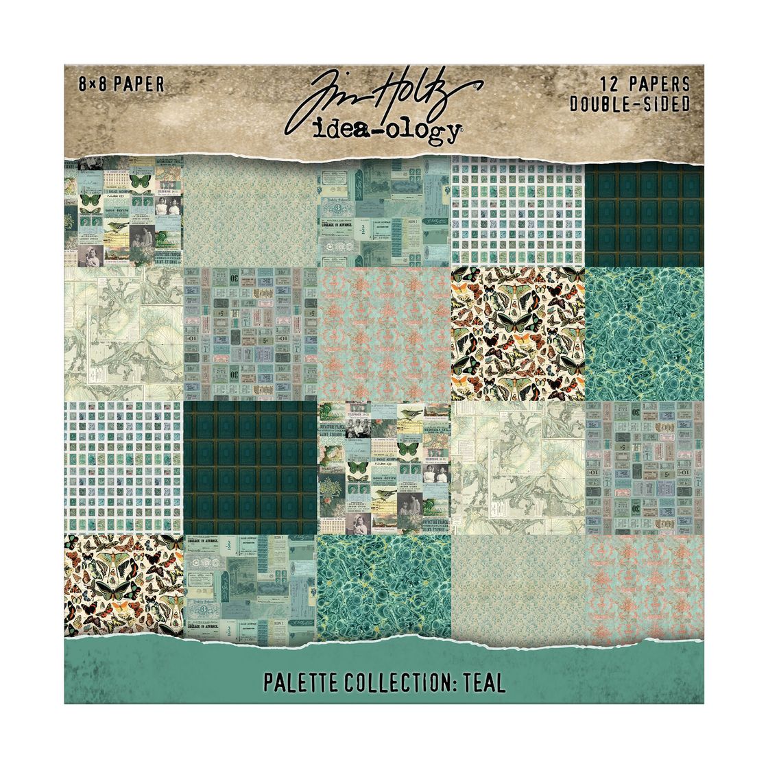 Idea-ology - Palette Collection: Teal - 8x8 Paper Pad