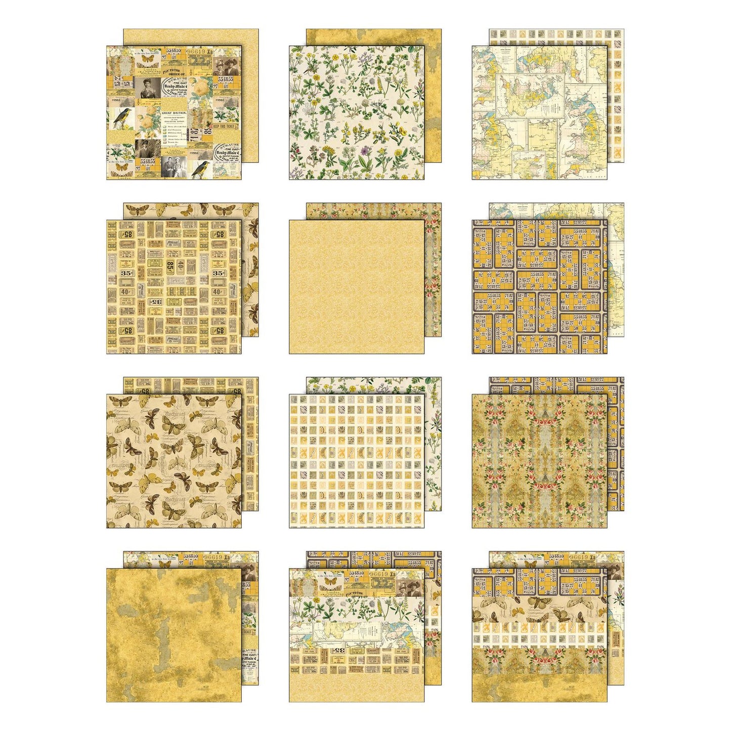 Idea-ology - Palette Collection: Yellow - 8x8 Paper Pad