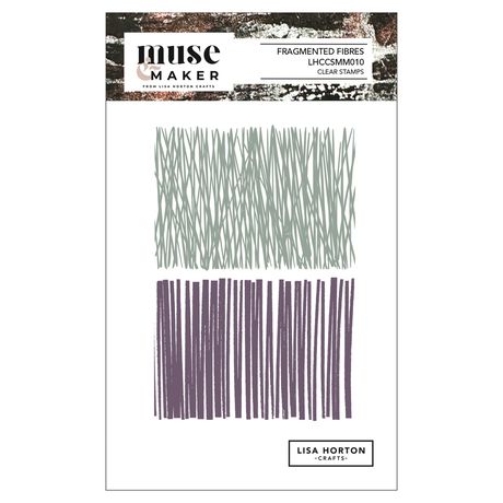 Lisa Horton - Muse & Maker - Fragmented Fibres Stamp Set