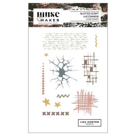 Lisa Horton - Muse & Maker - Blotted Script Stamp Set