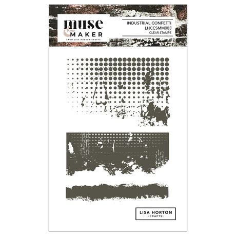 Lisa Horton - Muse & Maker - Industrial Confetti Stamp Set