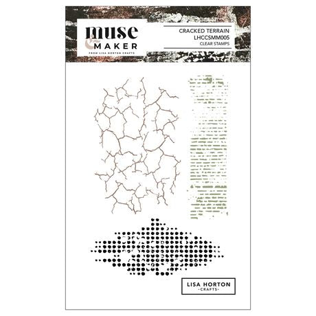 Lisa Horton - Muse & Maker - Cracked Terrain Stamp Set