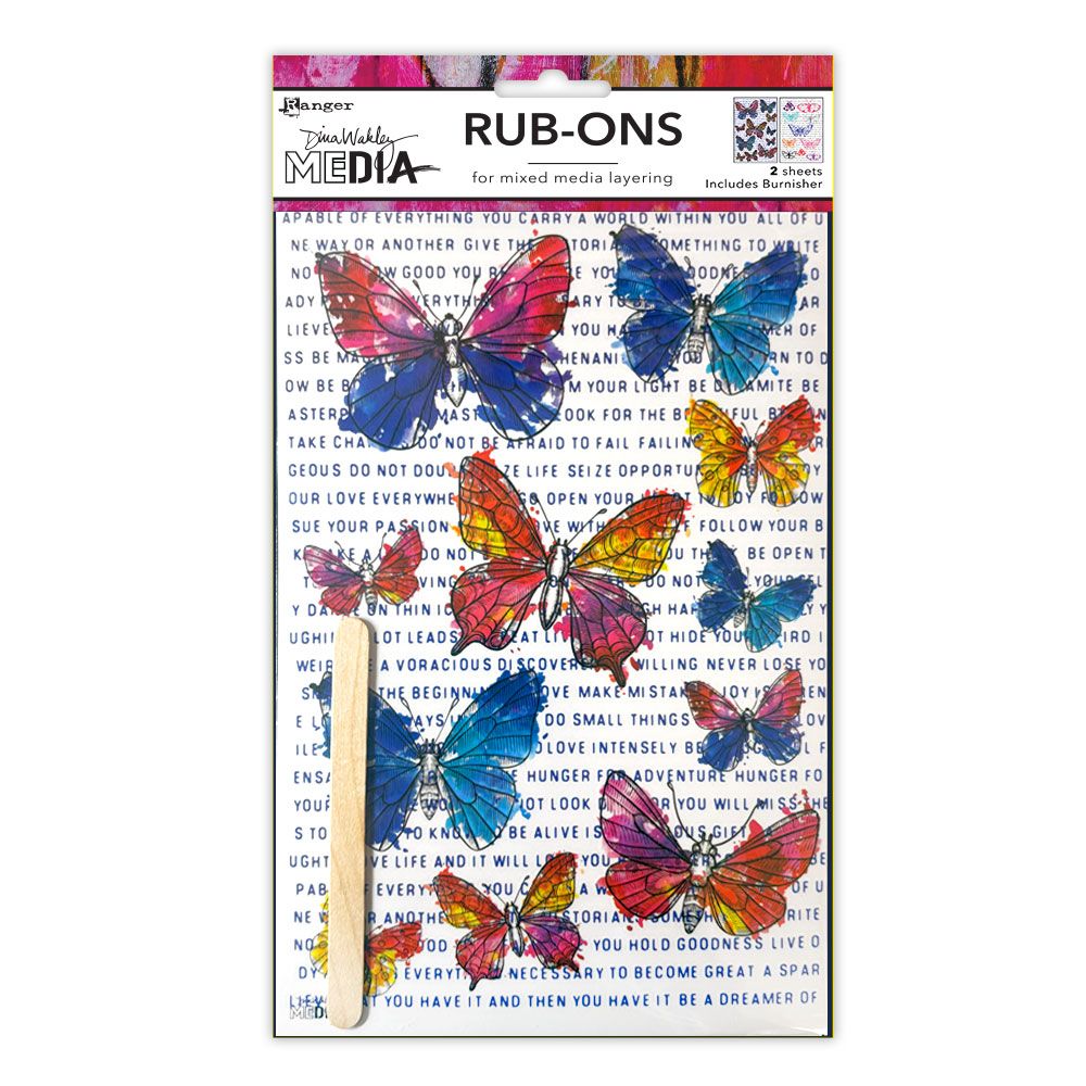Dina Wakley - Media Rub-Ons - Flutters
