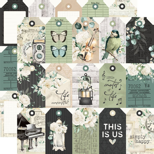 Simple Stories - Simple Vintage Timeless Harmony - Cardstock: Tag Elements