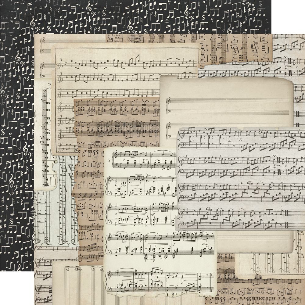 Simple Stories - Simple Vintage Timeless Harmony - Cardstock: Noteworthy