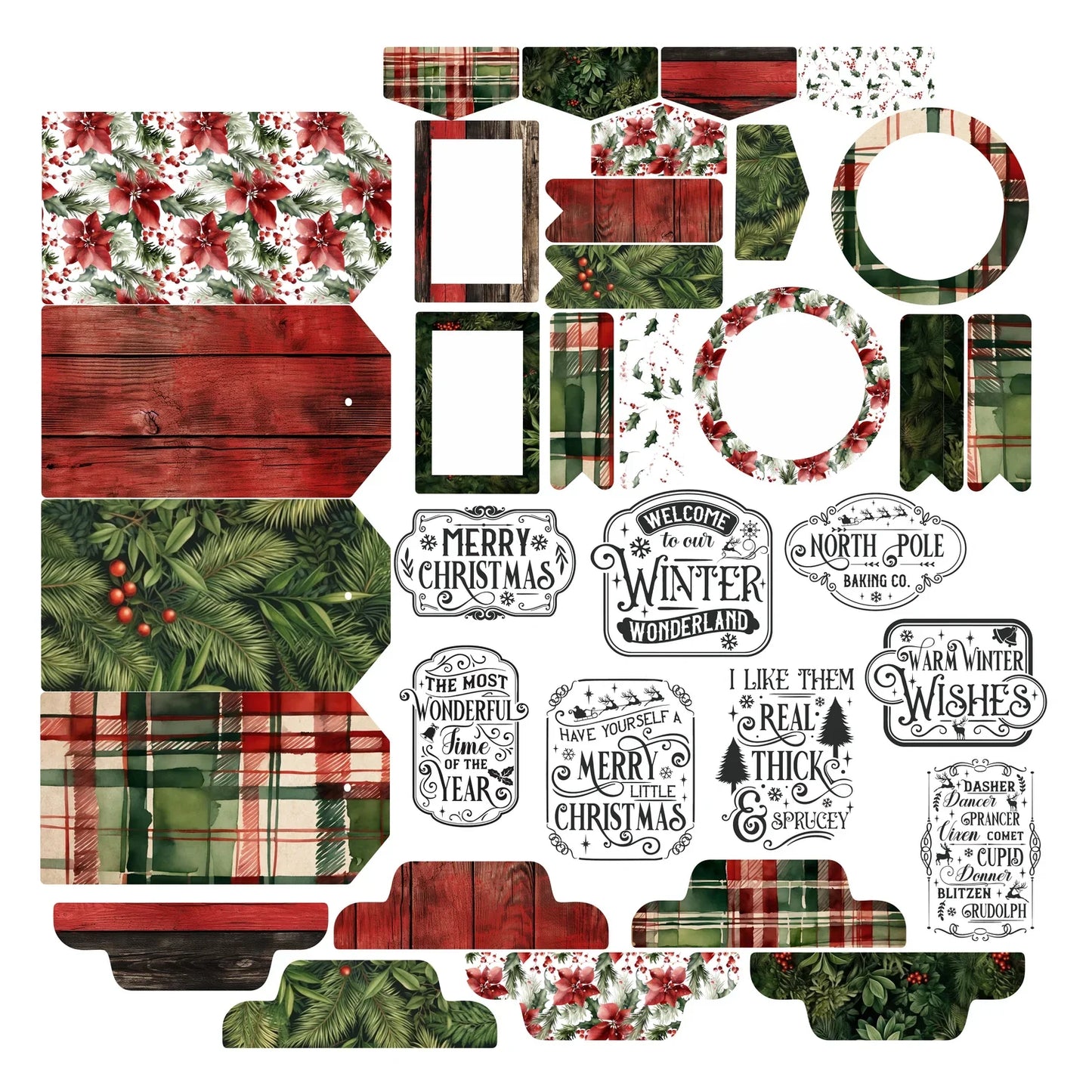 Simply Stated - Classic Christmas - Essentials Ephemera