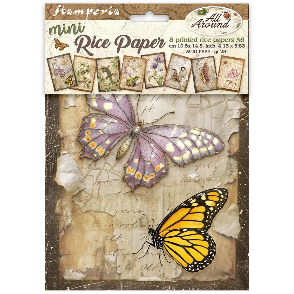 Stamperia - All Around - A6 Mini Rice Paper Pack